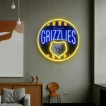 Memphis Grizzlies Neon Sign Vintage Acrylic 1