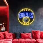 Memphis Grizzlies Neon Sign Vintage Acrylic 1