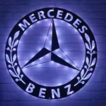 Mercedes Metal Sign Benz 1