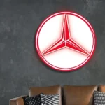 Mercedes Neon Sign Logo 1