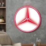 Mercedes Neon Sign Logo 1