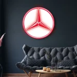 Mercedes Neon Sign Logo 1