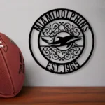 Miami Dolphins Metal Sign Custom Nfl 1