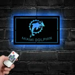 Miami Dolphins Metal Sign Dolphin Nfl Logo 1
