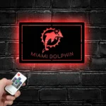 Miami Dolphins Metal Sign Dolphin Nfl Logo 1