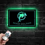 Miami Dolphins Metal Sign Dolphin Nfl Logo 1