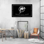 Miami Dolphins Metal Sign Dolphin Nfl Logo 1