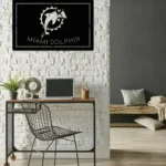 Miami Dolphins Metal Sign Dolphin Nfl Logo 1