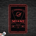 Miami Dolphins Metal Sign Est 1966 1