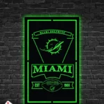 Miami Dolphins Metal Sign Est 1966 1
