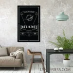 Miami Dolphins Metal Sign Est 1966 1