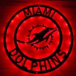 Miami Dolphins Metal Sign Nfl 1