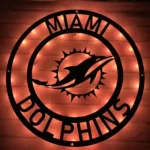 Miami Dolphins Metal Sign Nfl 1