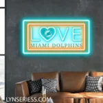 Miami Dolphins Neon Sign Love Sign 1