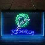 Miami Dolphins Neon Sign Michelob 3 Color 1