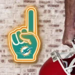 Miami Dolphins Neon Sign Nfl Foam Finger 1