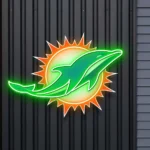 Miami Dolphins Neon Sign Sea Dolphin Swim 1