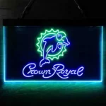 Miami Dolphins Neon Sign Tiara Royal 1