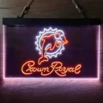 Miami Dolphins Neon Sign Tiara Royal 1