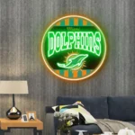 Miami Dolphins Neon Sign Vintage Acrylic 1