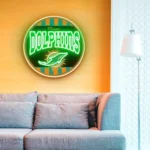 Miami Dolphins Neon Sign Vintage Acrylic 1