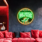 Miami Dolphins Neon Sign Vintage Acrylic 1