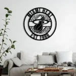 Miami Heat Metal Sign Custom Nba 1