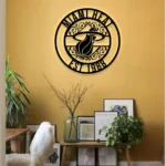 Miami Heat Metal Sign Custom Nba 1