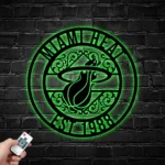 Miami Heat Metal Sign Custom Nba 1