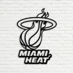 Miami Heat Metal Sign Logo 1