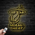 Miami Heat Metal Sign Logo 1