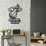Miami Heat Metal Sign Logo 1