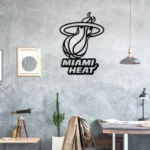 Miami Heat Metal Sign Logo 1
