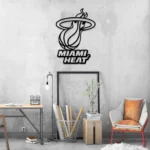 Miami Heat Metal Sign Logo 1