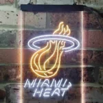 Miami Heat Neon Sign Heat Ball Logo 1