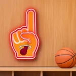 Miami Heat Neon Sign Nba Foam Finger 1