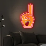 Miami Heat Neon Sign Nba Foam Finger 1