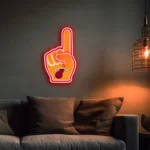 Miami Heat Neon Sign Nba Foam Finger 1