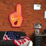 Miami Heat Neon Sign Nba Foam Finger 1