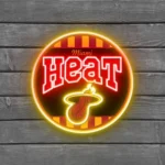 Miami Heat Neon Sign Vintage Acrylic 1