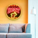 Miami Heat Neon Sign Vintage Acrylic 1