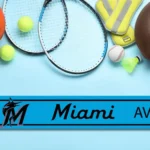 Miami Marlins Metal Sign Artistic Mlb 1