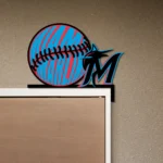 Miami Marlins Metal Sign Logo 1