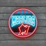 Miami Marlins Neon Sign Retro Acrylic 1
