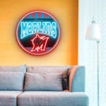 Miami Marlins Neon Sign Retro Acrylic 1