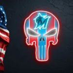 Miami Marlins Neon Sign The Punisher 1