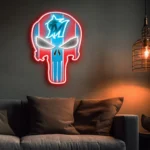 Miami Marlins Neon Sign The Punisher 1