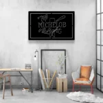 Michelob Metal Sign Light Golf 1