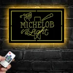 Michelob Metal Sign Light Golf 1
