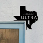Michelob Metal Sign Texas State Map 1